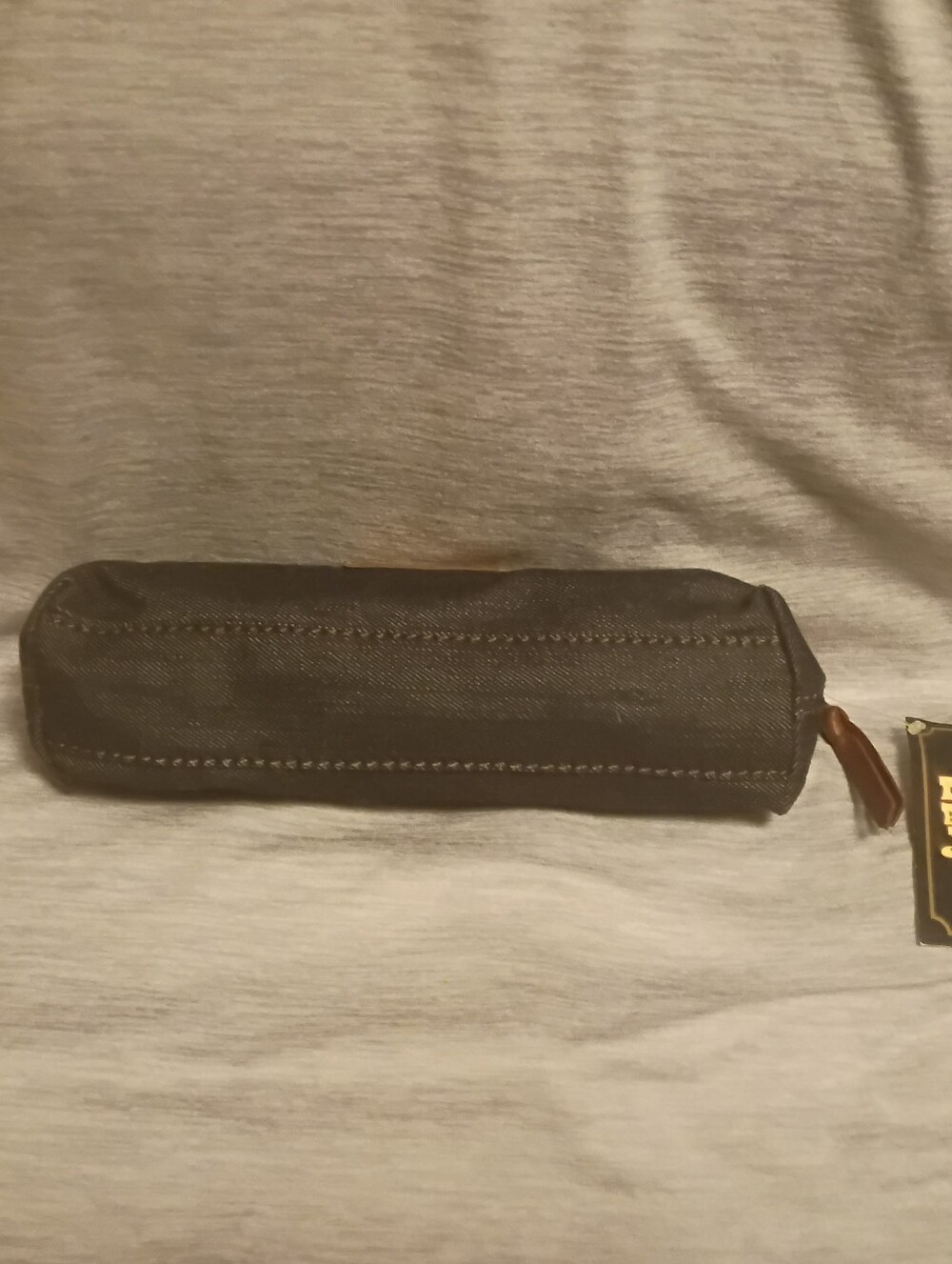 Lucky Brand Denim Pencil Case Cosmetic Bag - Picture 2 of 5